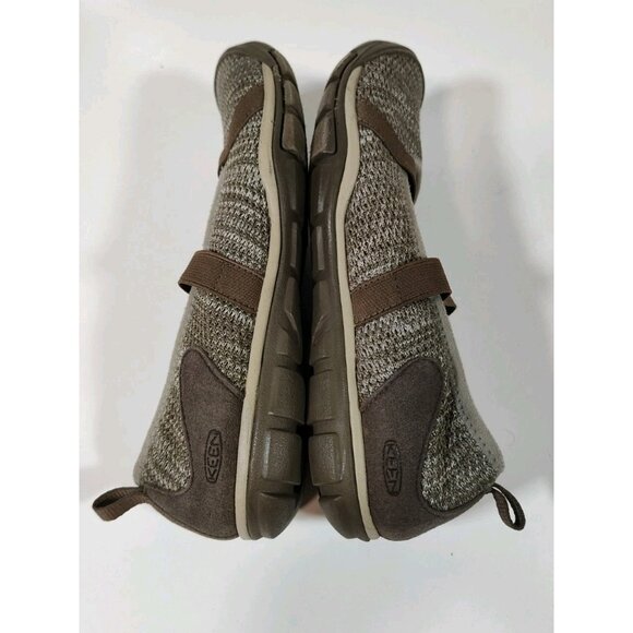 Keen Hush Knit Mary Jane CNX Flats Slip On Shoes Women's 7 Brown Beige Tan - Picture 6 of 8